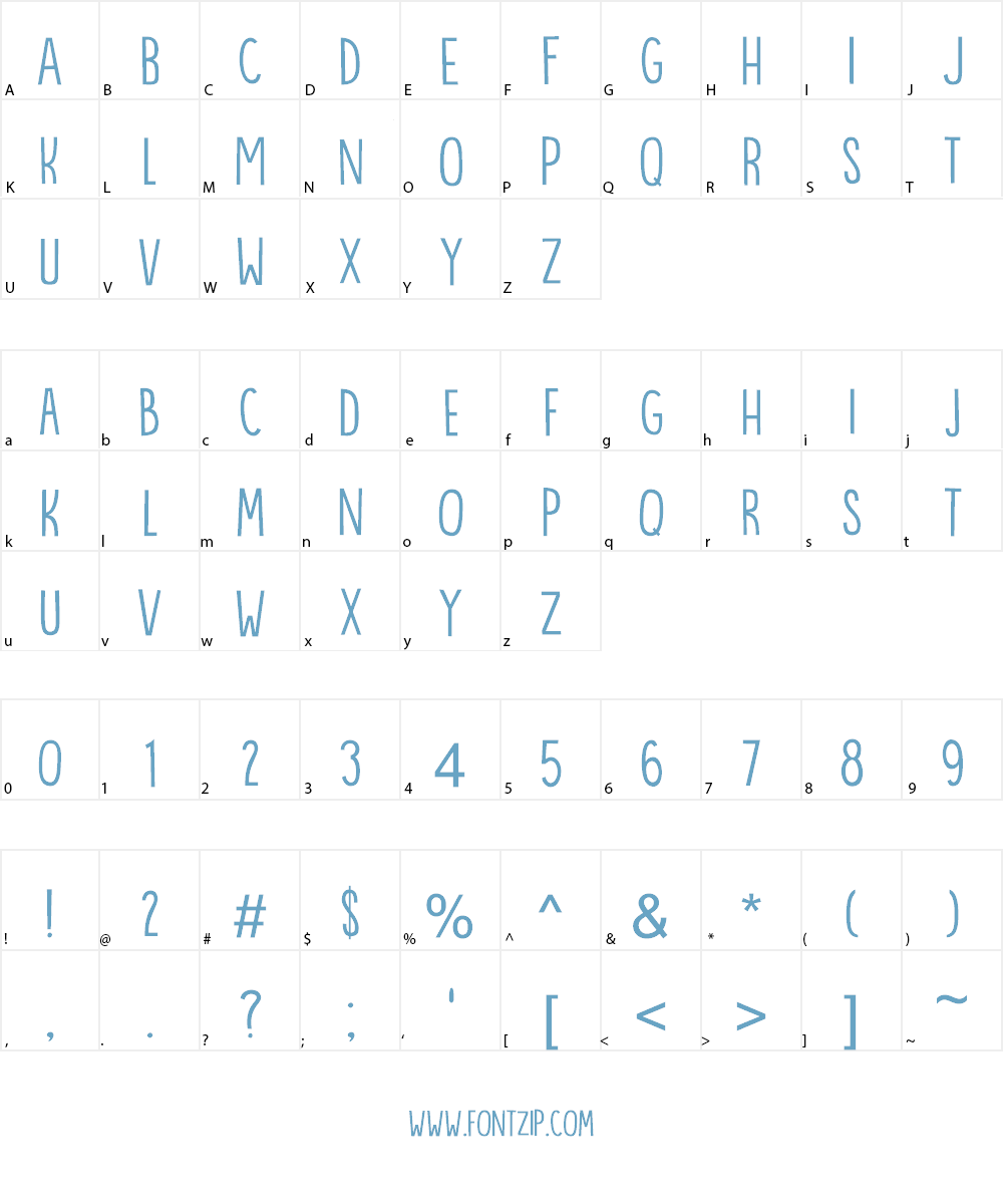 DK Bintang Font Character